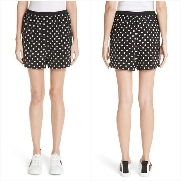 Marc Jacobs Polka Dot Silk Shorts Sz 0 - Picture 1 of 8
